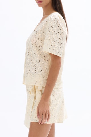 Chemisier en broderie anglaise - Ecru