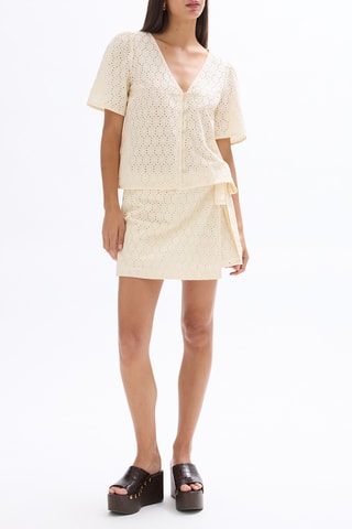 Chemisier en broderie anglaise - Ecru