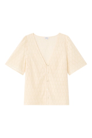 Chemisier en broderie anglaise - Ecru