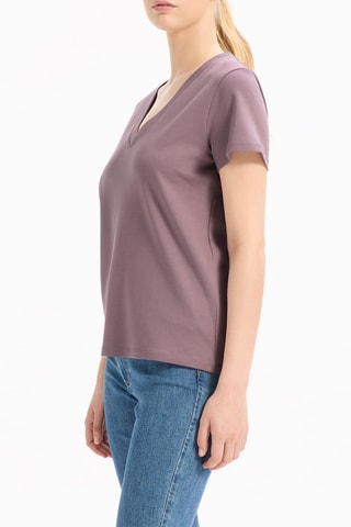 T-shirt droit - Violet