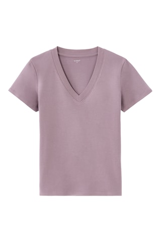 T-shirt droit - Violet
