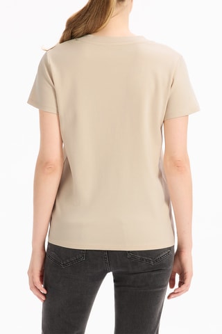 T-shirt droit - Beige