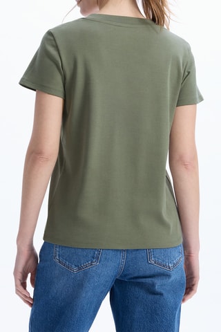 T-shirt droit - Kaki