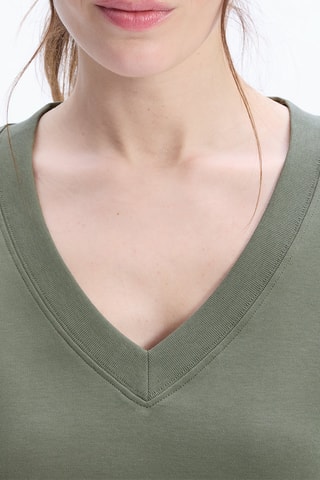 T-shirt droit - Kaki