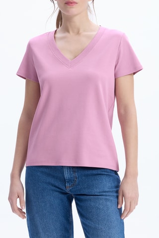 T-shirt droit - Fuchsia