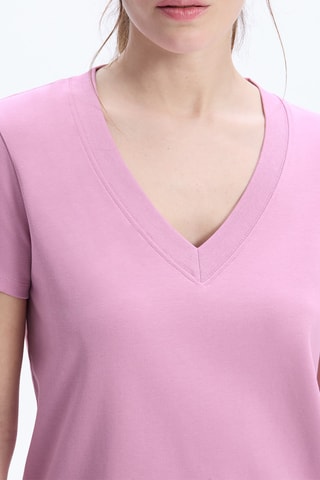 T-shirt droit - Fuchsia