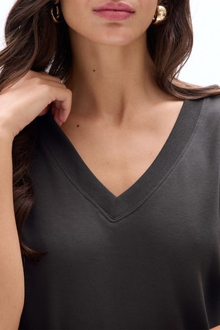 T-shirt taglio dritto - Antracite