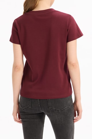 T-shirt taglio dritto - Bordeaux