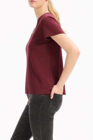 T-shirt taglio dritto - Bordeaux