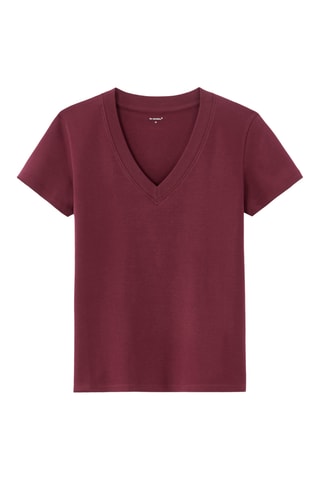 T-shirt taglio dritto - Bordeaux