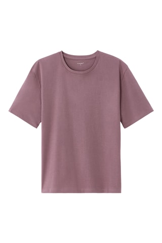 T-shirt large en coton biologique - Violet