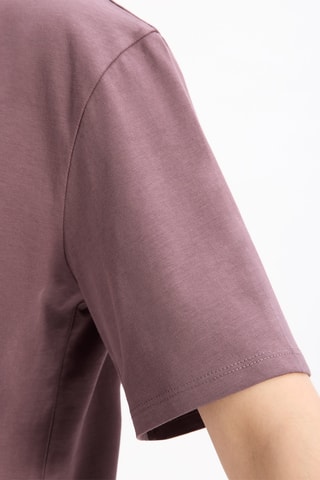 T-shirt large en coton biologique - Violet