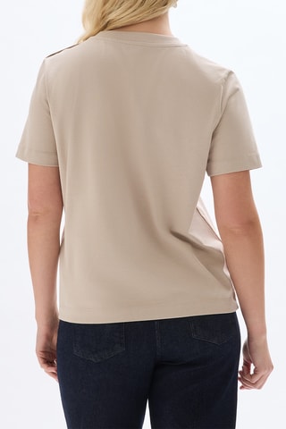 T-shirt droit - Beige