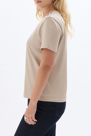 T-shirt droit - Beige