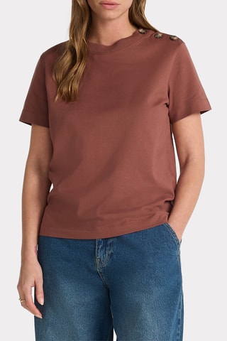 T-shirt taglio dritto - Marrone