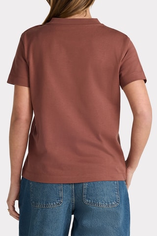T-shirt taglio dritto - Marrone
