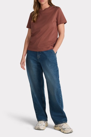 T-shirt taglio dritto - Marrone