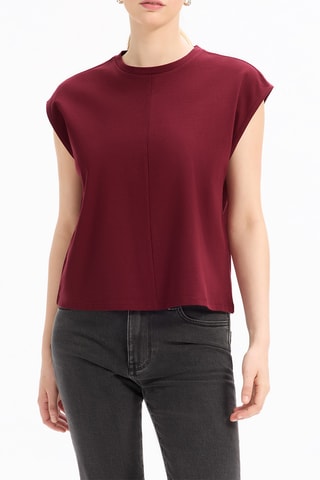 T-shirt droit - Bordeaux