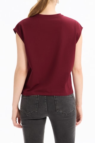 T-shirt droit - Bordeaux