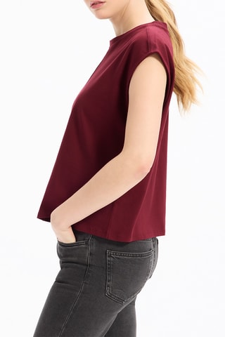 T-shirt droit - Bordeaux