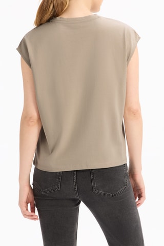 T-shirt droit - Beige