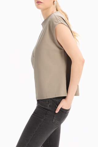T-shirt droit - Beige