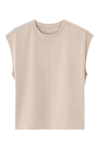 T-shirt droit - Beige