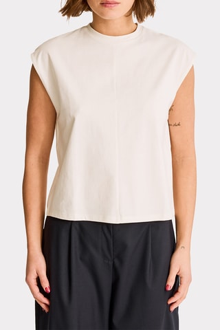 T-shirt droit - Ecru