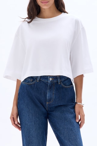 T-shirt oversize - Blanc