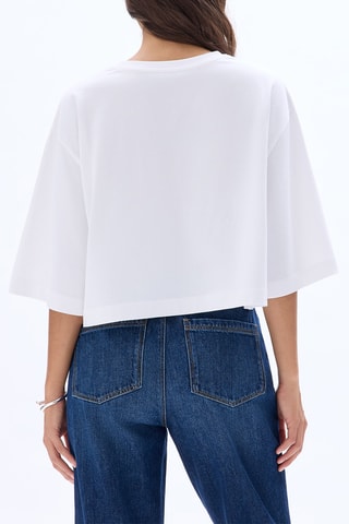 T-shirt oversize - Blanc