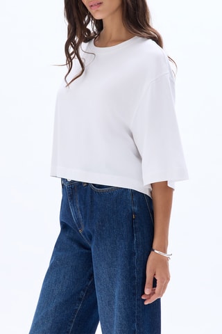T-shirt oversize - Blanc