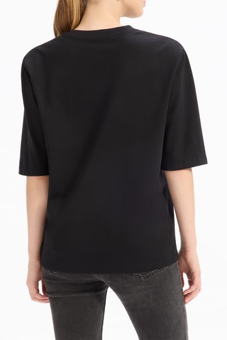T-shirt droit - Noir