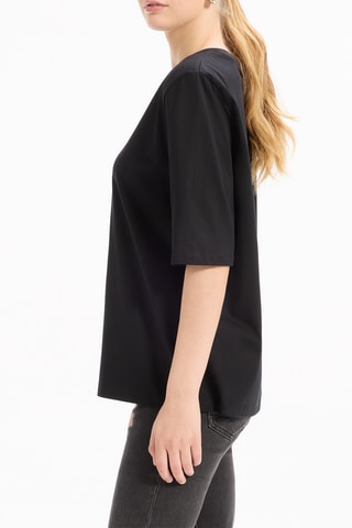 T-shirt droit - Noir