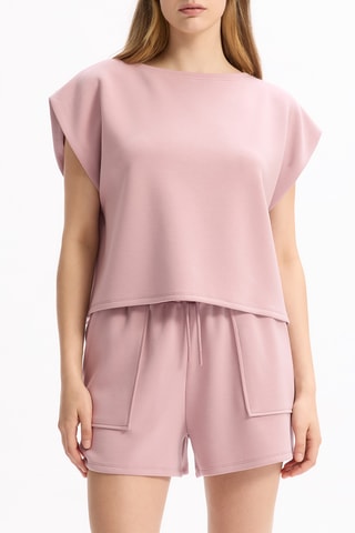 T-shirt large - Vieux rose