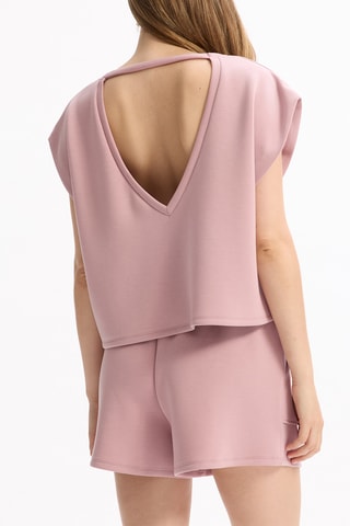 T-shirt large - Vieux rose