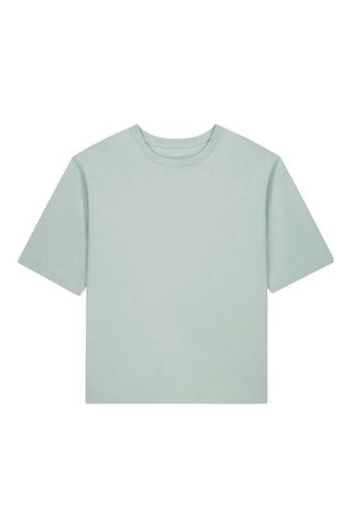 T-shirt oversize en coton biologique - Vert d'eau
