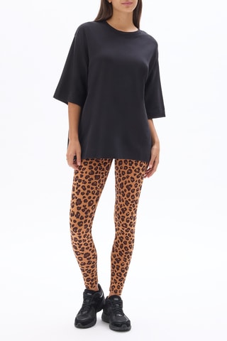 Legging taille haute - Marron