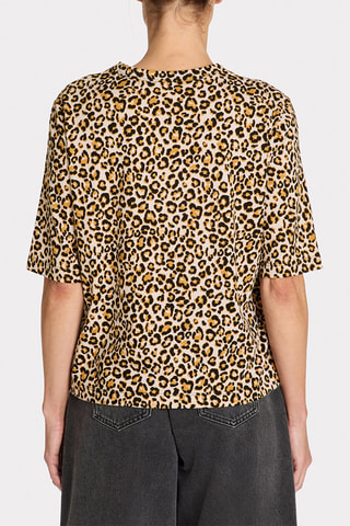 T-shirt taglio dritto - Beige melange