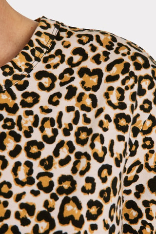 T-shirt taglio dritto - Beige melange