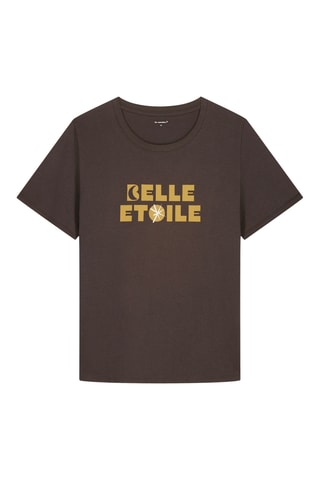 T-shirt straight in cotone bio - Antracite