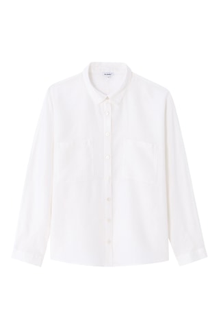 Chemisier oversize en lin - Blanc