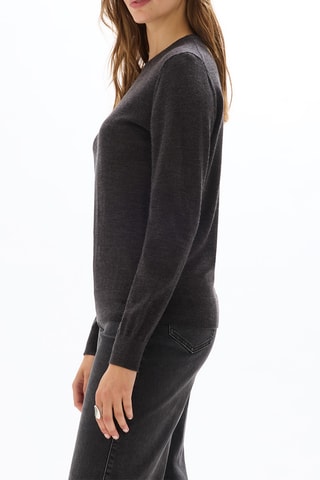 Pull en laine - Marron chiné