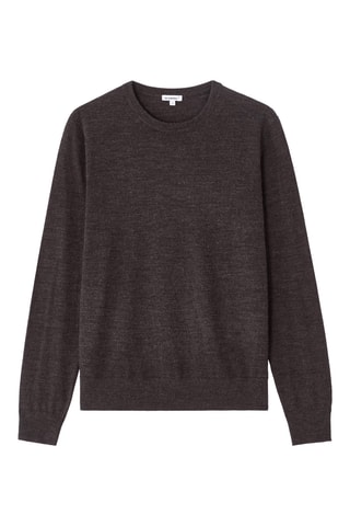 Pull en laine - Marron chiné