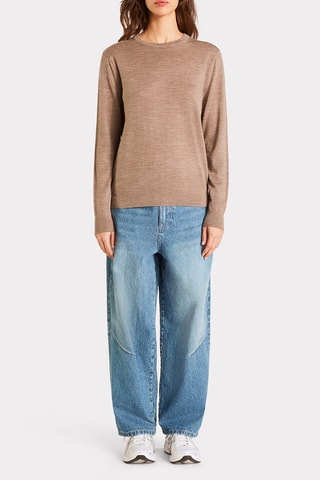 Pull en laine - Taupe chiné