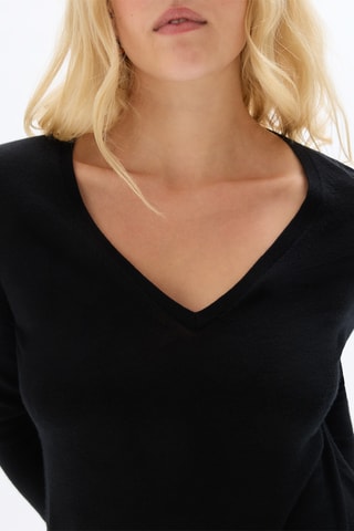 Pull en mérinos - Noir