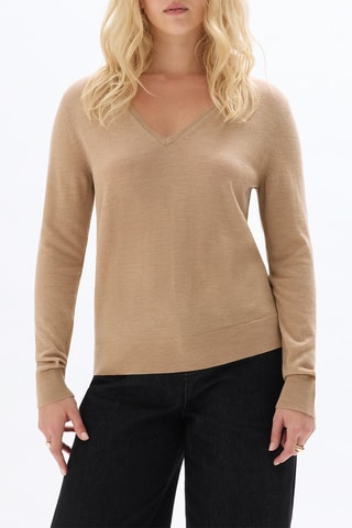 Pull en mérinos - Beige