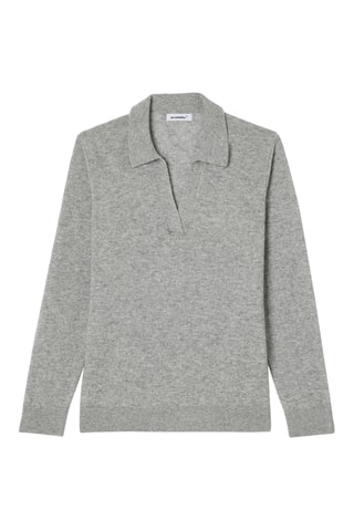 Pull en laine et cachemire - Gris chiné