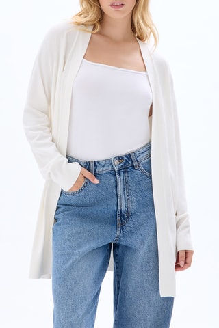 Gilet long - Ecru