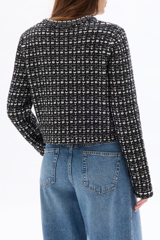 Giacca in tweed - Nero