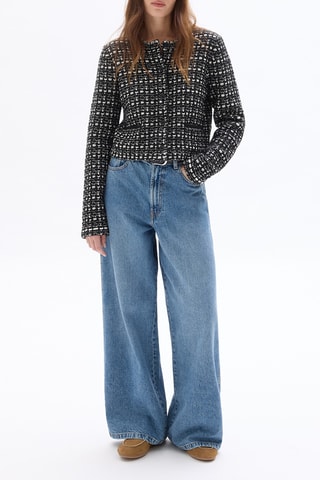 Giacca in tweed - Nero